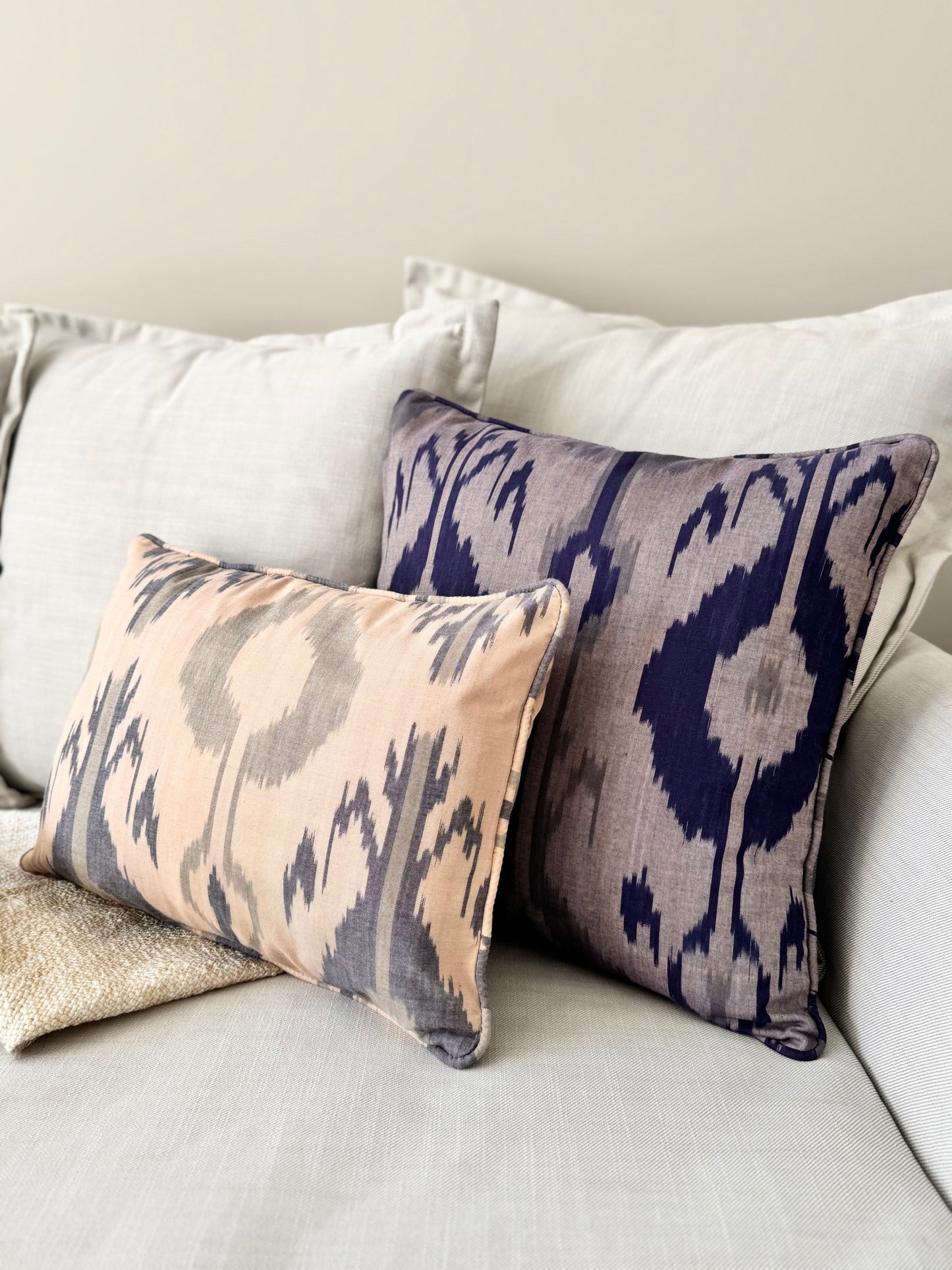 Sandstone Ikat Cushion Cover