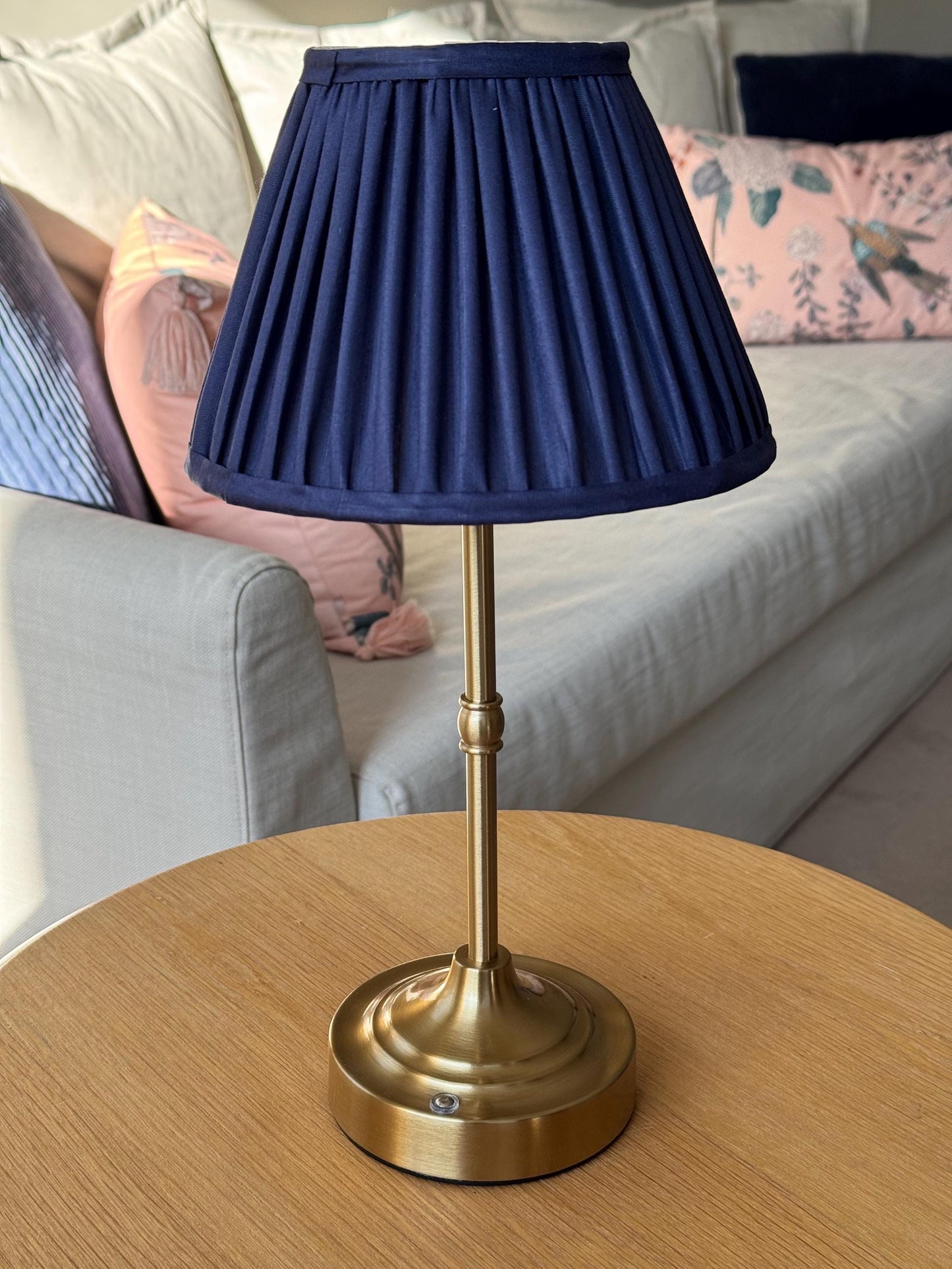 Maison Navy~Handmade Silk Lampshade | Vintage Flair Australia