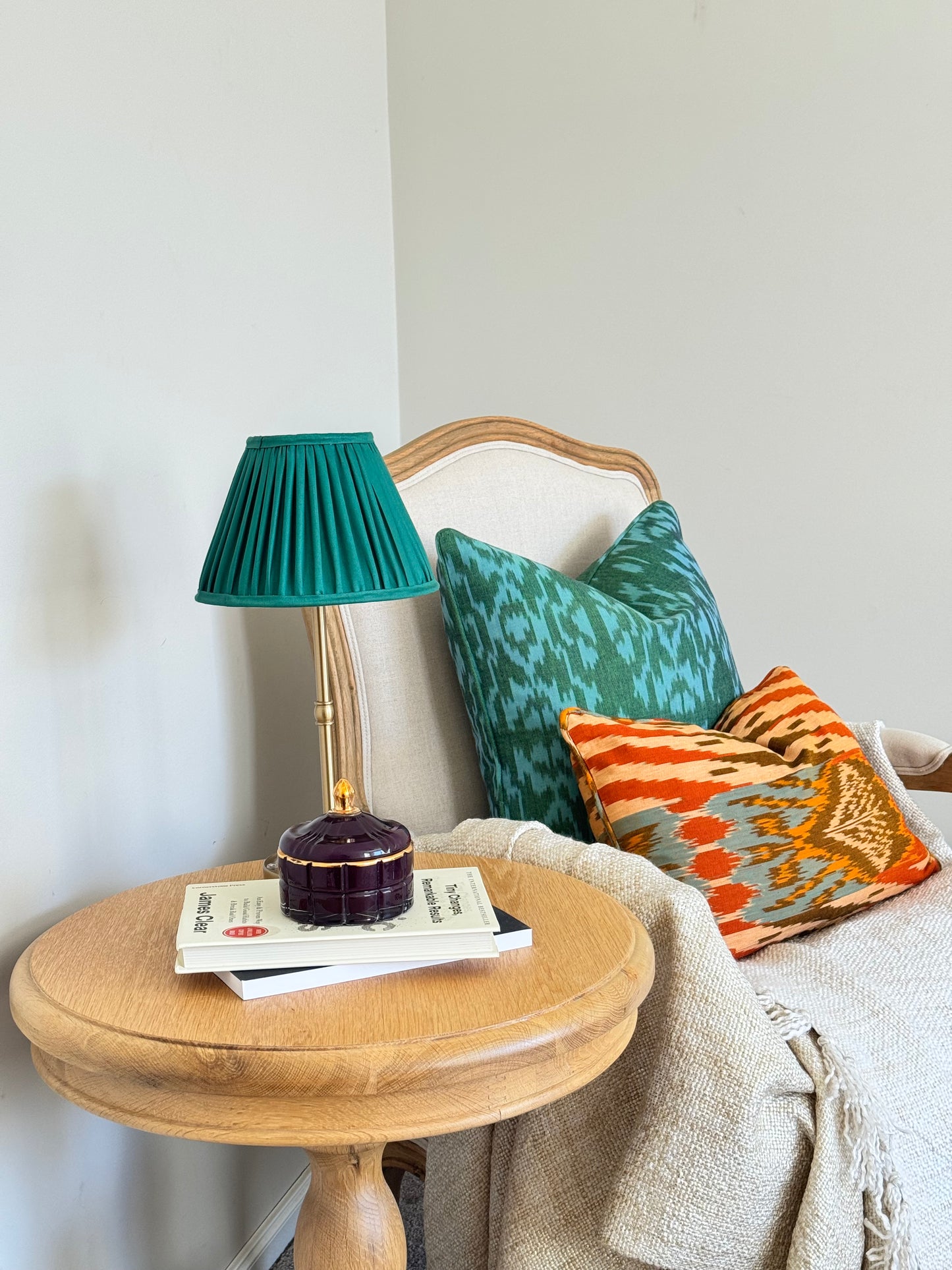 Emerald Weave Cushion Cover