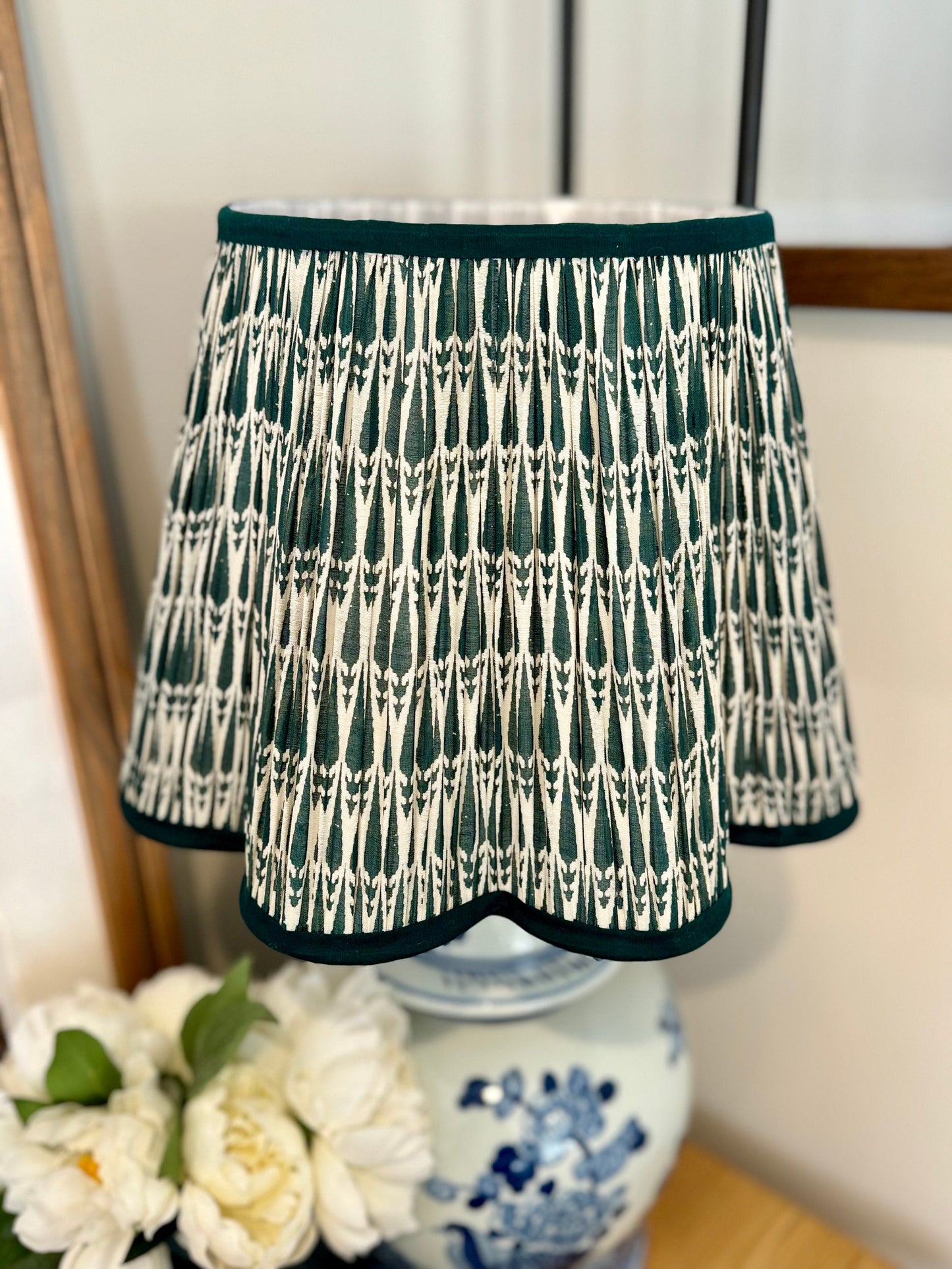 Everpine~Handmade Block Printed Cotton Lampshade | Vintage Flair Australia