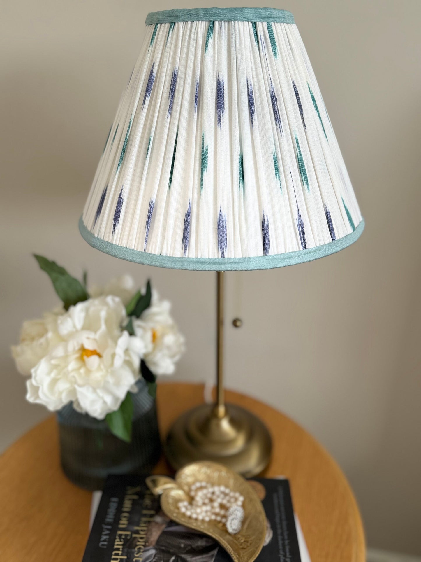 Azur ~Handmade Ikat Cotton Lampshade | Vintage Flair Australia