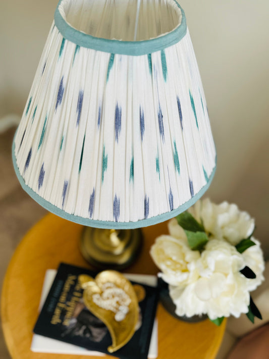 Azur ~Handmade Ikat Cotton Lampshade | Vintage Flair Australia