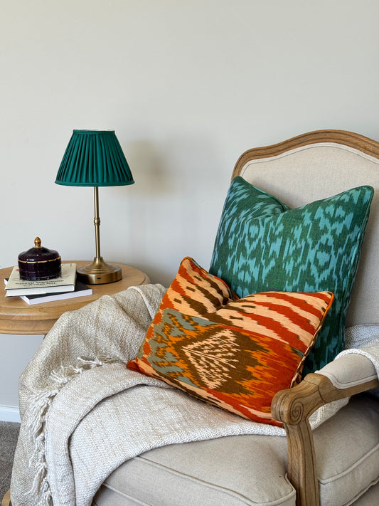 Amber Ikat Lumbar Cushion Cover