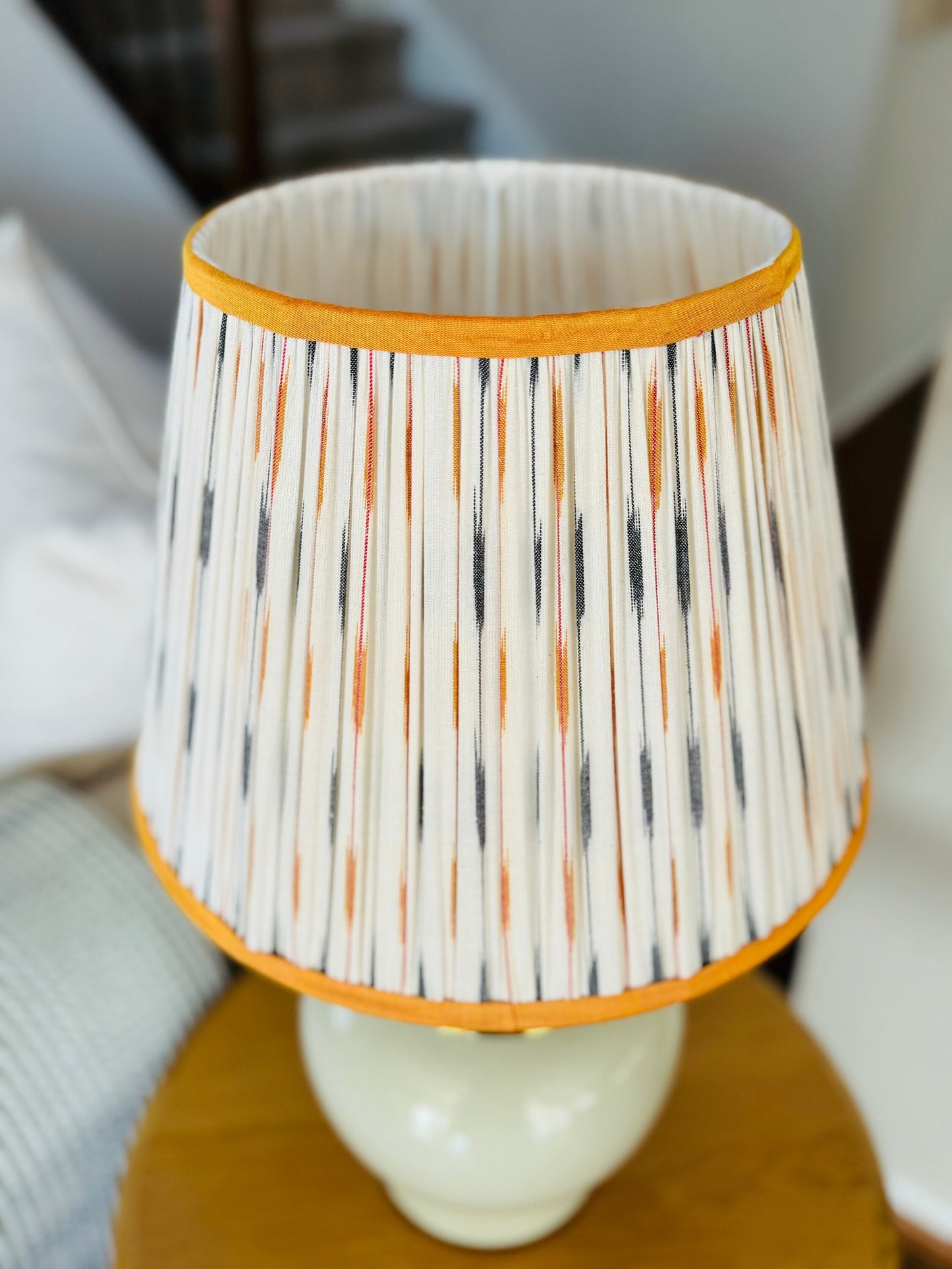 Soleil~ Handmade Ikat Cotton Lampshade | Vintage Flair Australia