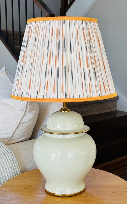 Soleil~ Handmade Ikat Cotton Lampshade | Vintage Flair Australia