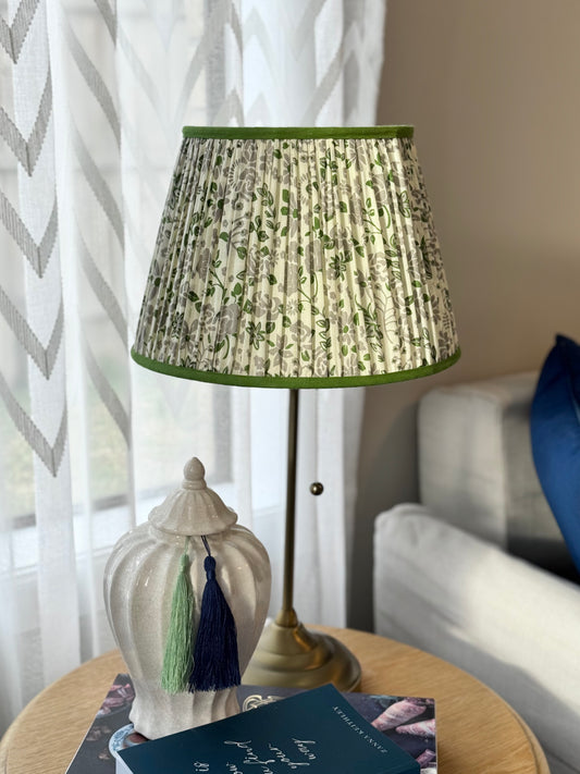 Fernwood~Handmade Block Printed Cotton Lampshade | Vintage Flair Australia