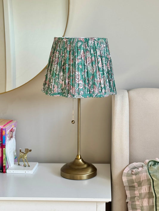 Willow Garden~Handmade Block-Printed Lampshade | Vintage Flair Australia