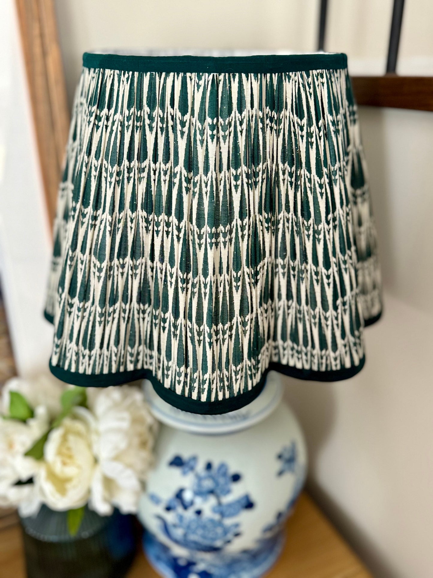 Everpine~Handmade Block Printed Cotton Lampshade | Vintage Flair Australia