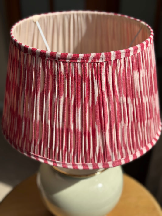 Red Melon- Handmade Ikat Cotton Lampshade| Vintage Flair Australia