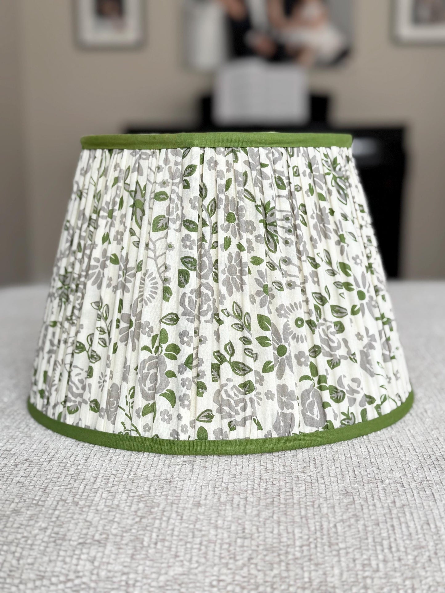 Fernwood~Handmade Block Printed Cotton Lampshade | Vintage Flair Australia