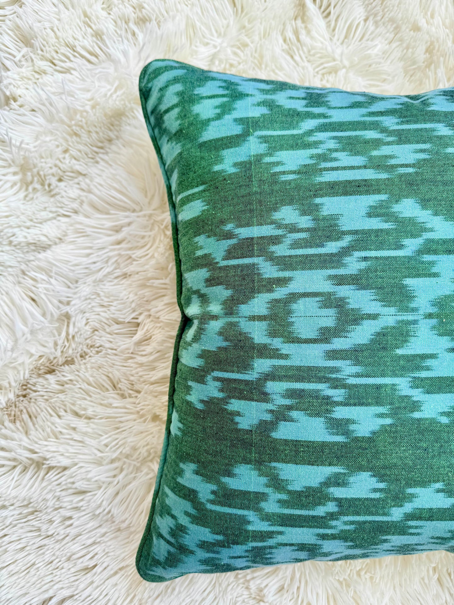 Emerald Weave Cushion Cover
