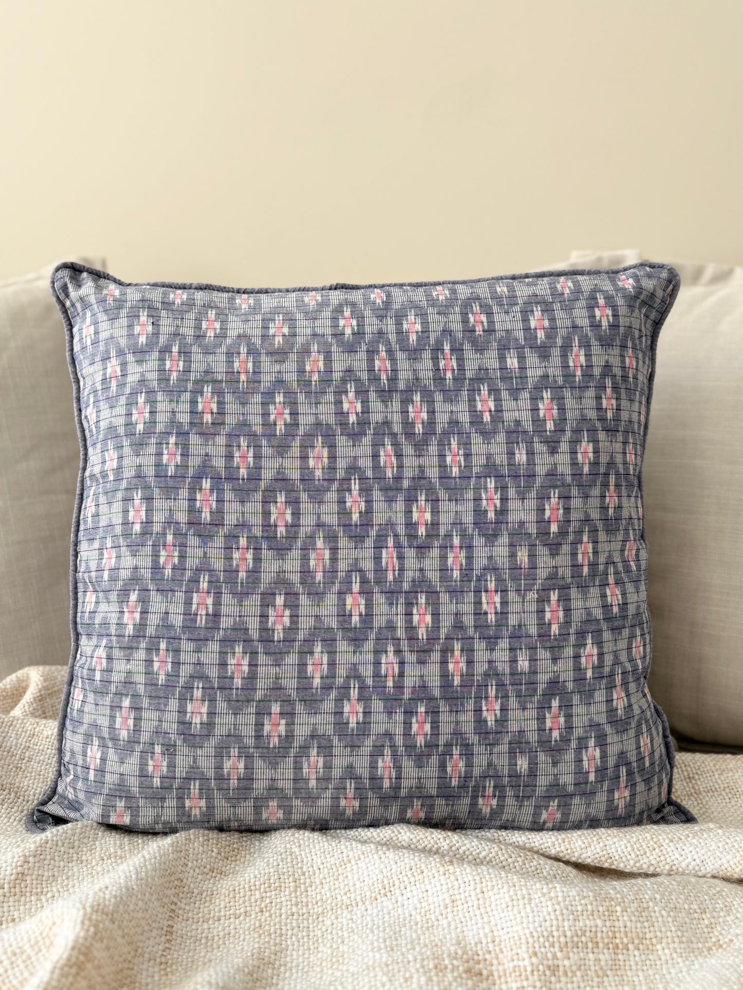 Mist Ikat Cushion Cover