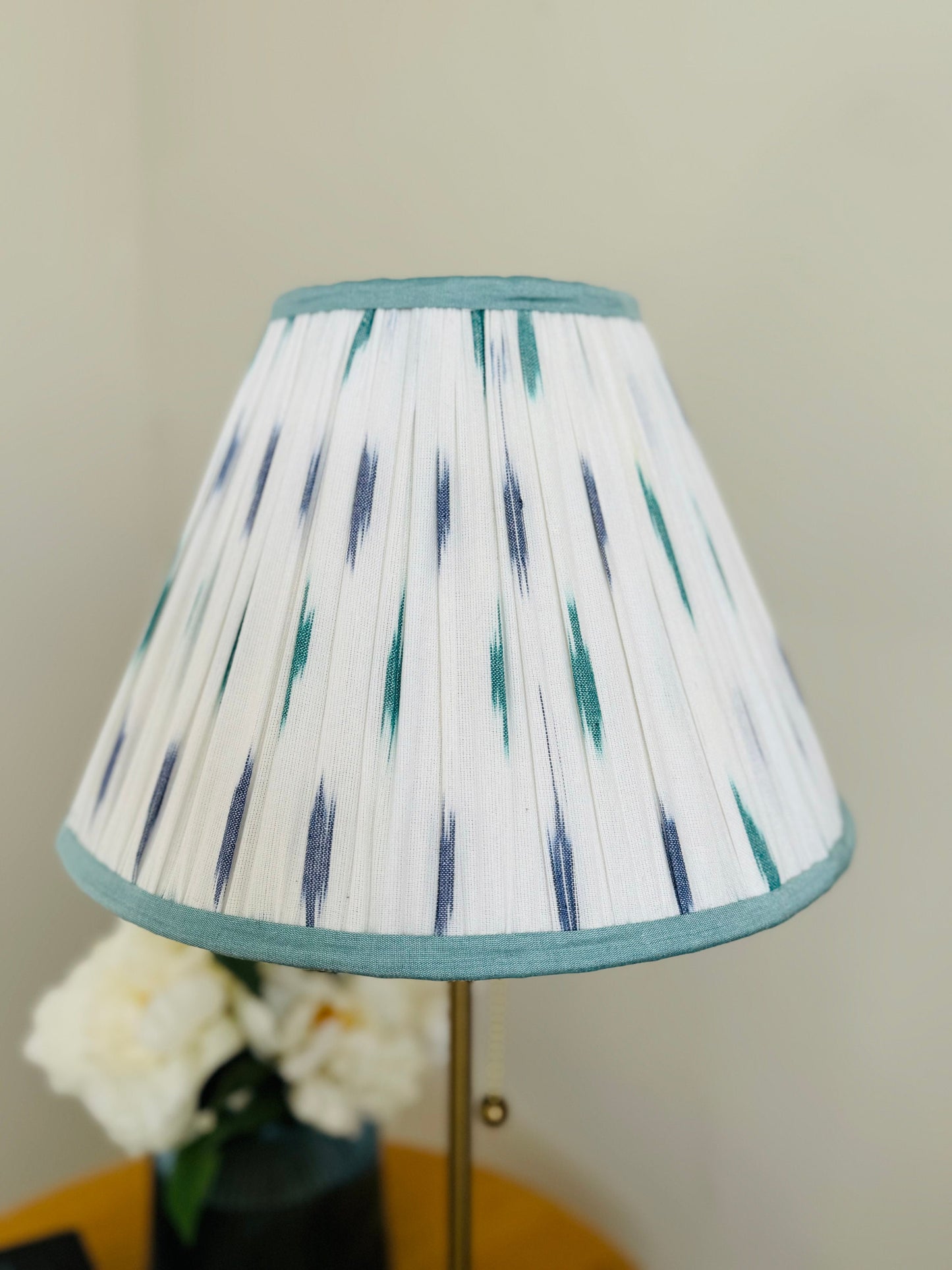 Azur ~Handmade Ikat Cotton Lampshade | Vintage Flair Australia