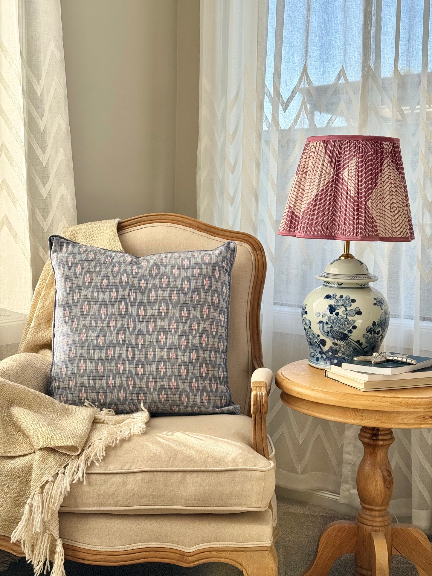 Mist Ikat Cushion Cover