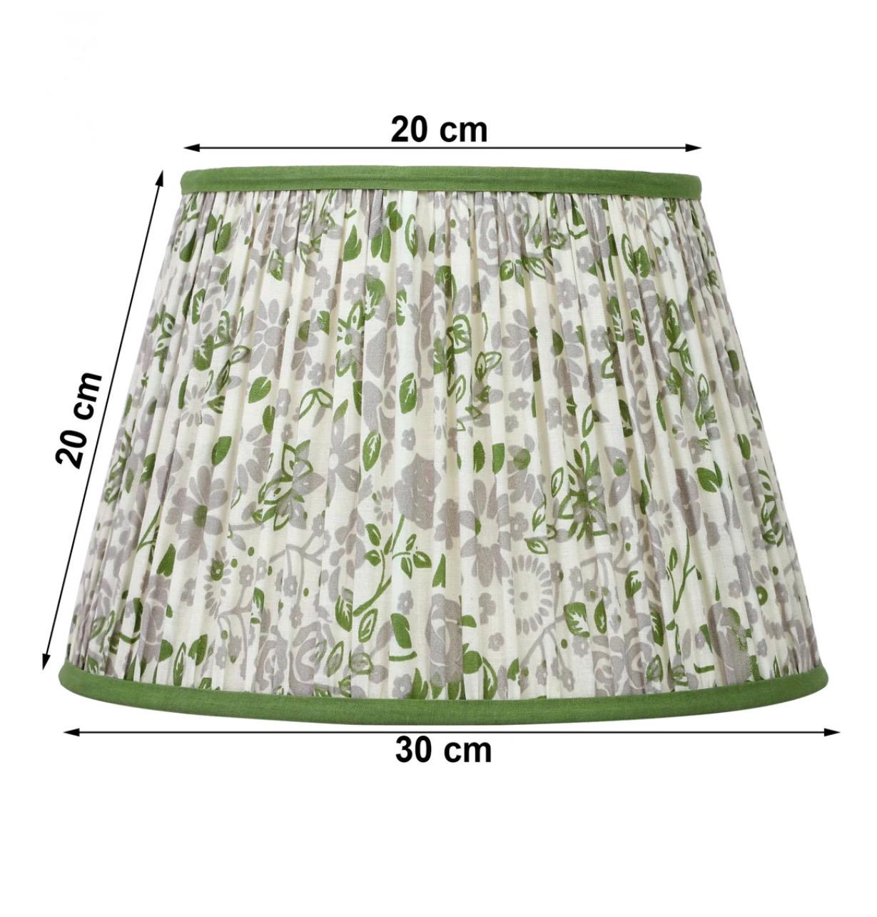 Fernwood~Handmade Block Printed Cotton Lampshade | Vintage Flair Australia