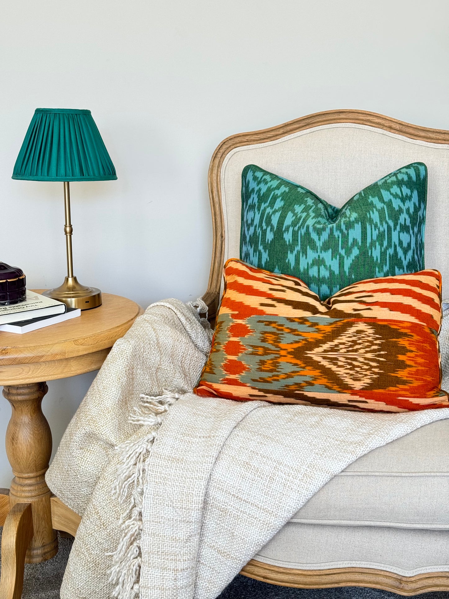 Emerald Weave Cushion Cover