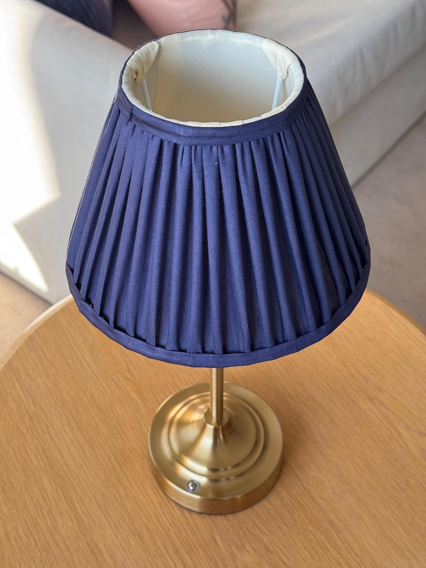 Maison Navy~Handmade Silk Lampshade | Vintage Flair Australia