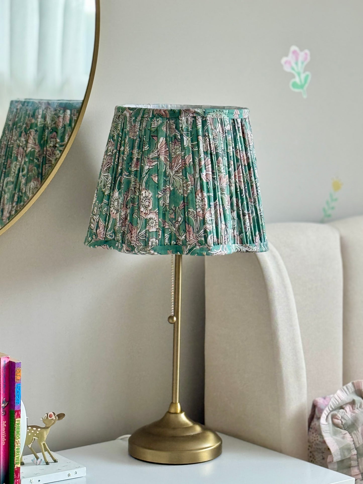 Willow Garden~Handmade Block-Printed Lampshade | Vintage Flair Australia