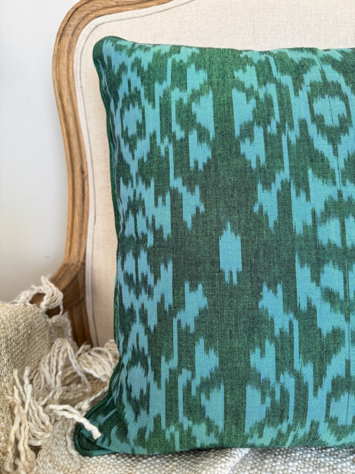 Emerald Weave Cushion Cover
