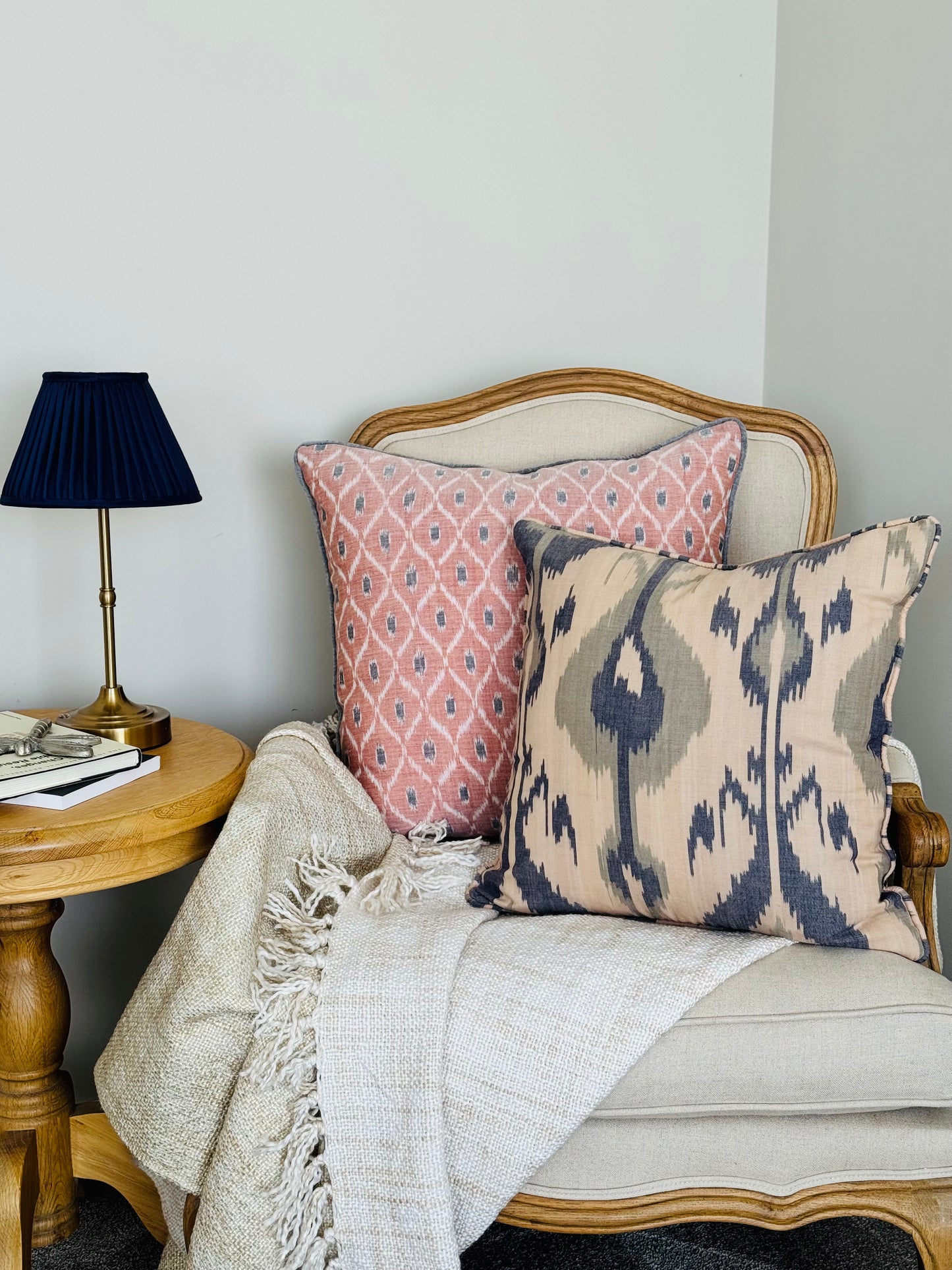 Sandstone Ikat Cushion Cover