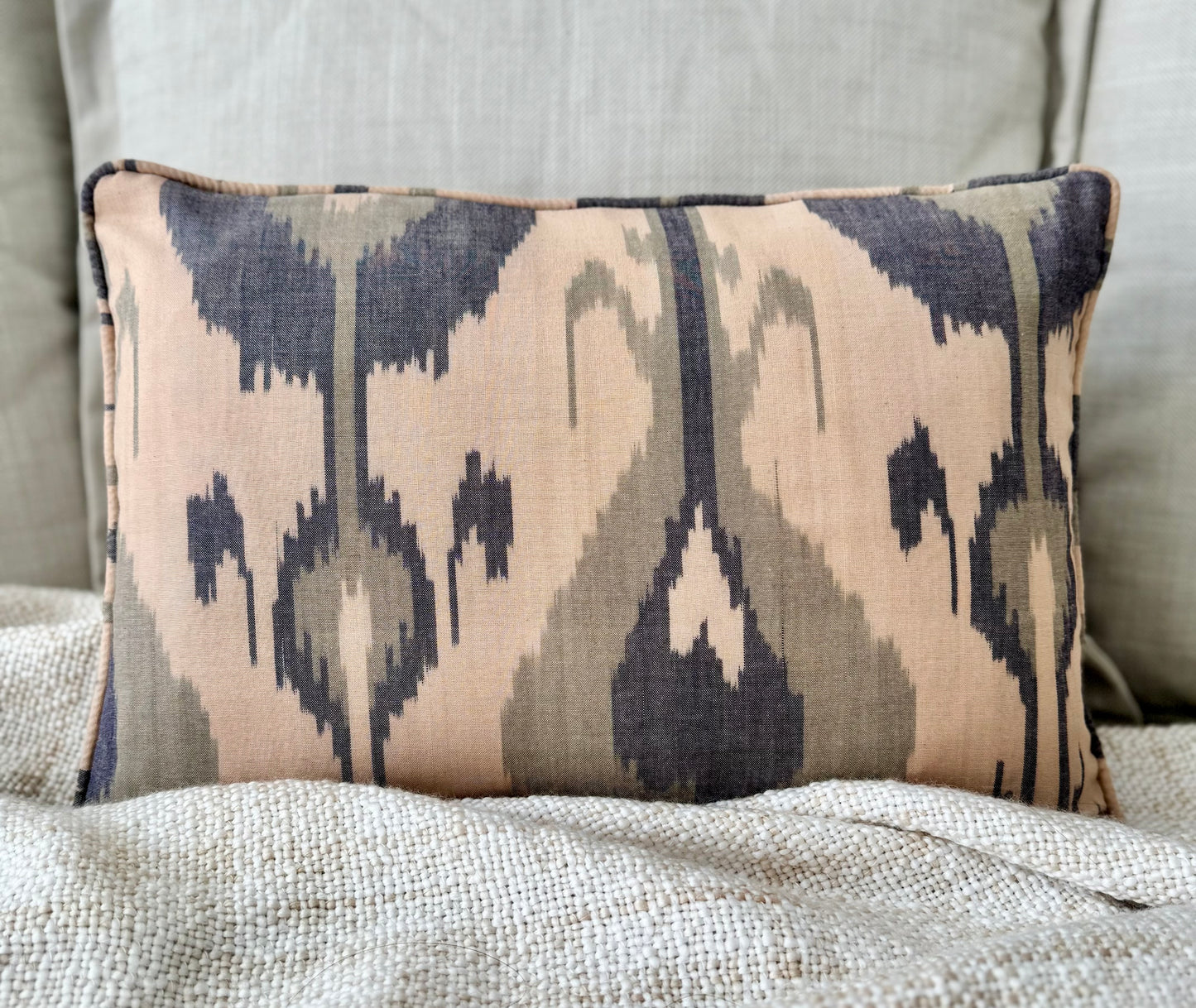Sandstone Ikat Cushion Cover