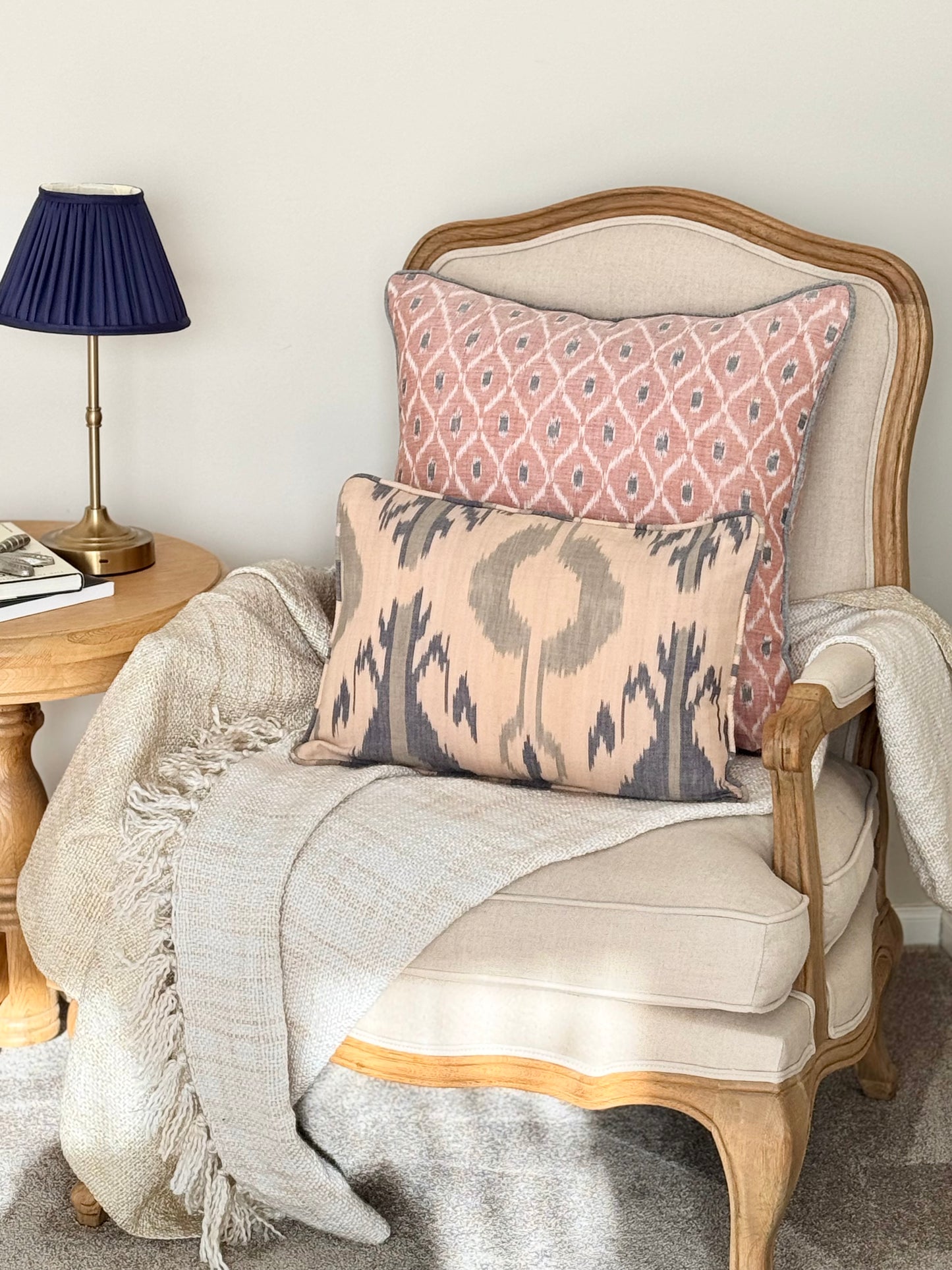 Sandstone Ikat Cushion Cover