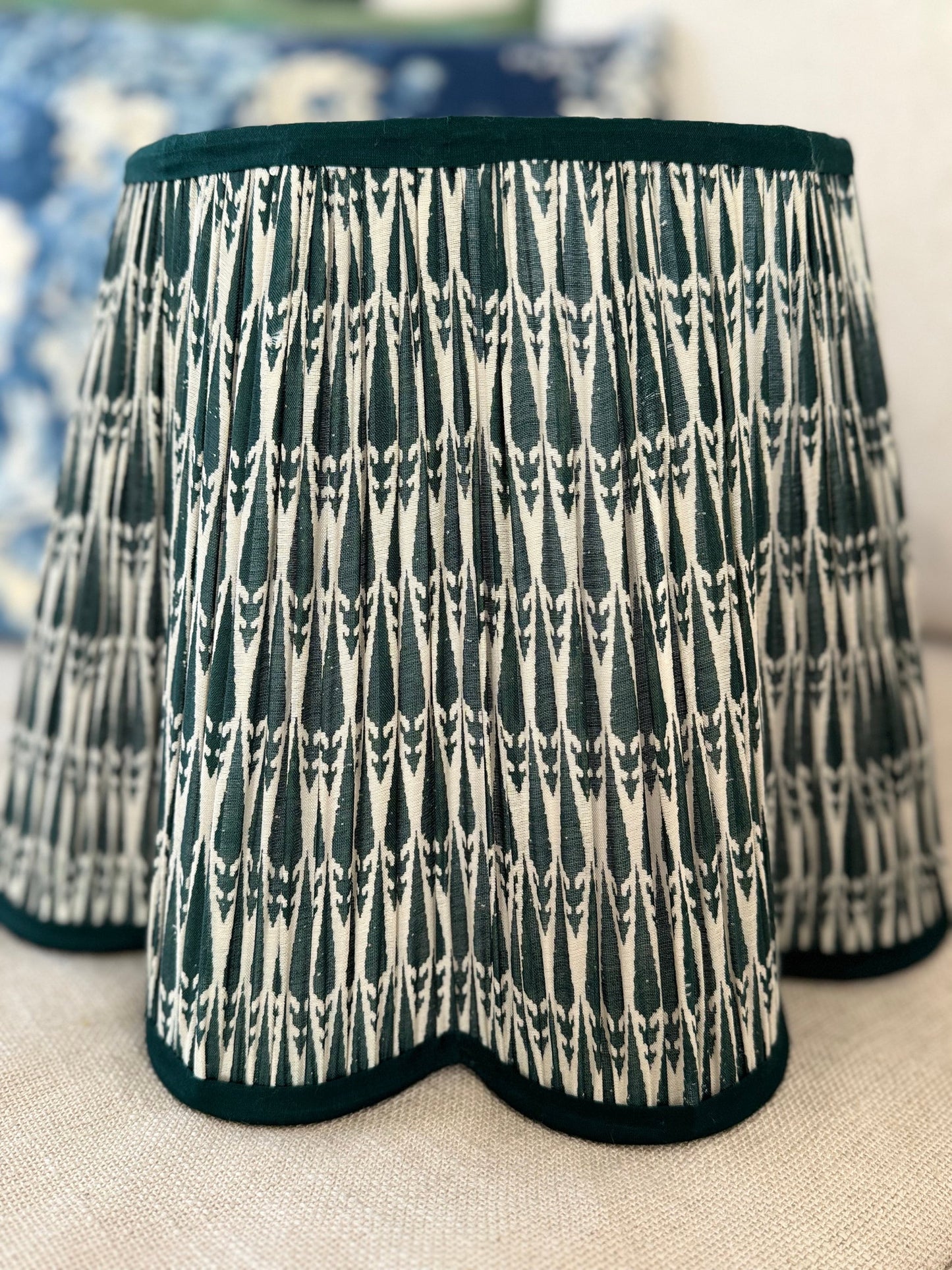Everpine~Handmade Block Printed Cotton Lampshade | Vintage Flair Australia