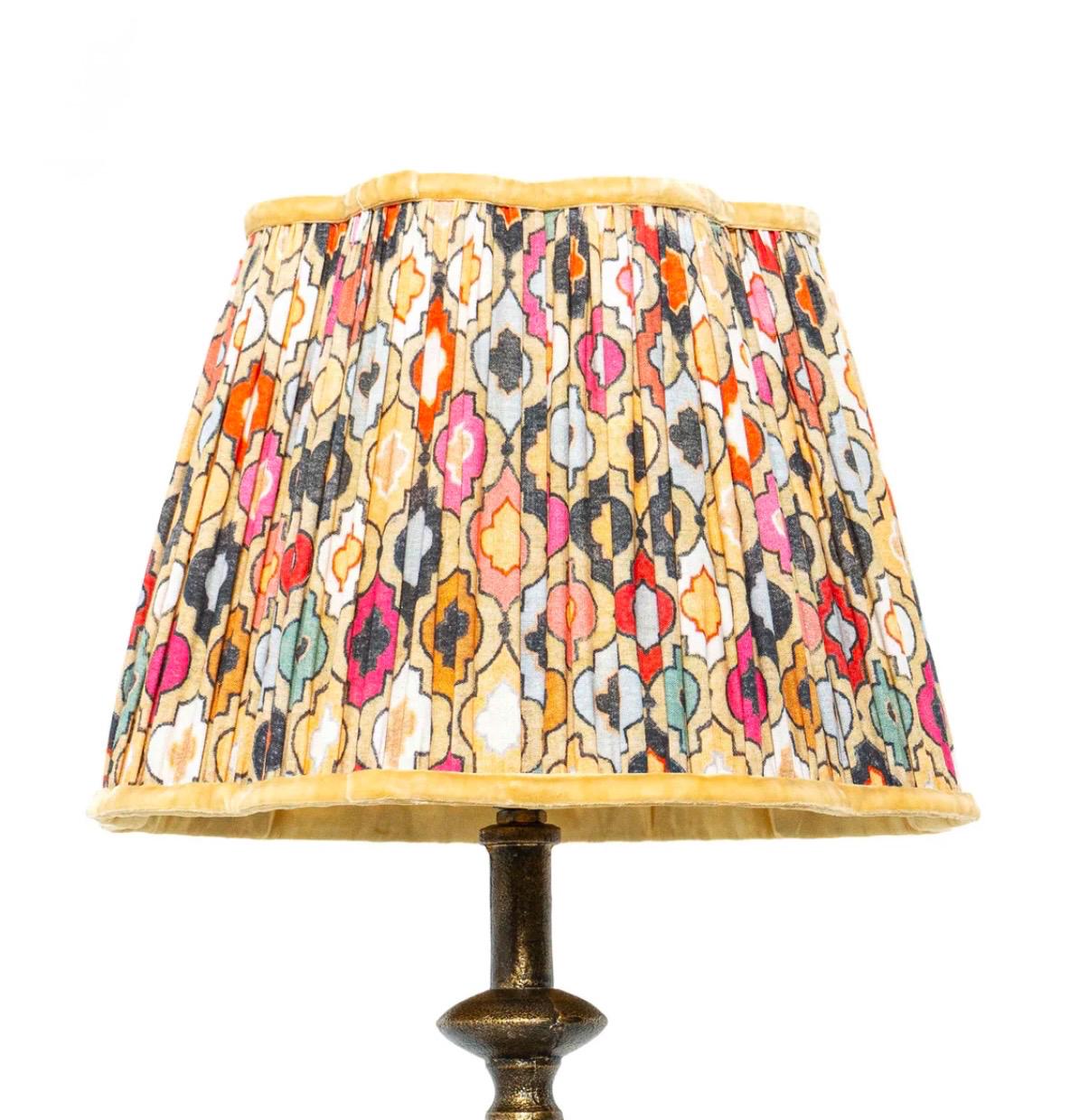 Riad~Handmade Block Printed Cotton Lampshade | Vintage Flair Australia