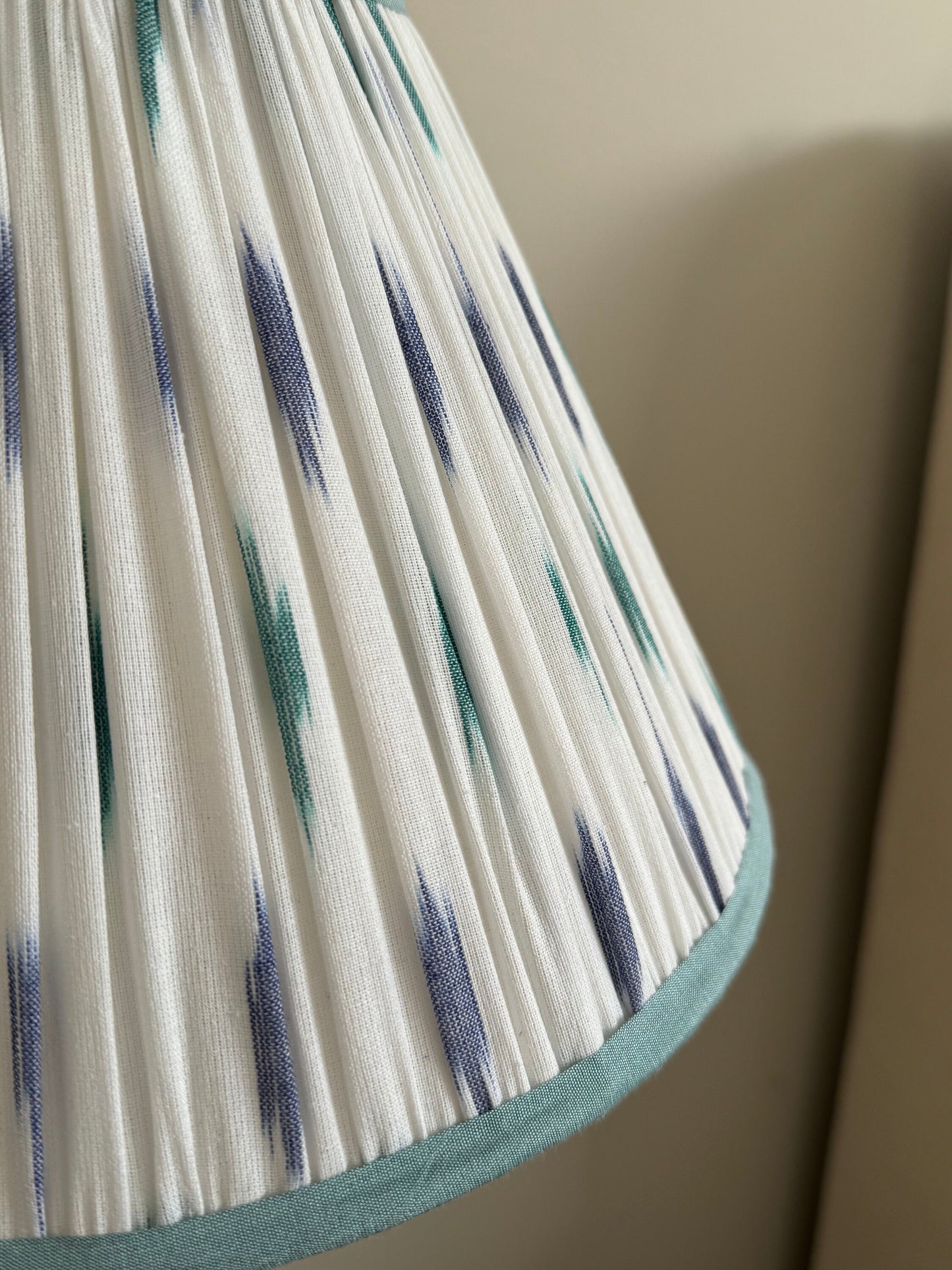 Azur ~Handmade Ikat Cotton Lampshade | Vintage Flair Australia
