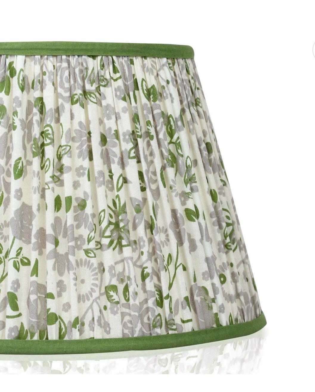 Fernwood~Handmade Block Printed Cotton Lampshade | Vintage Flair Australia