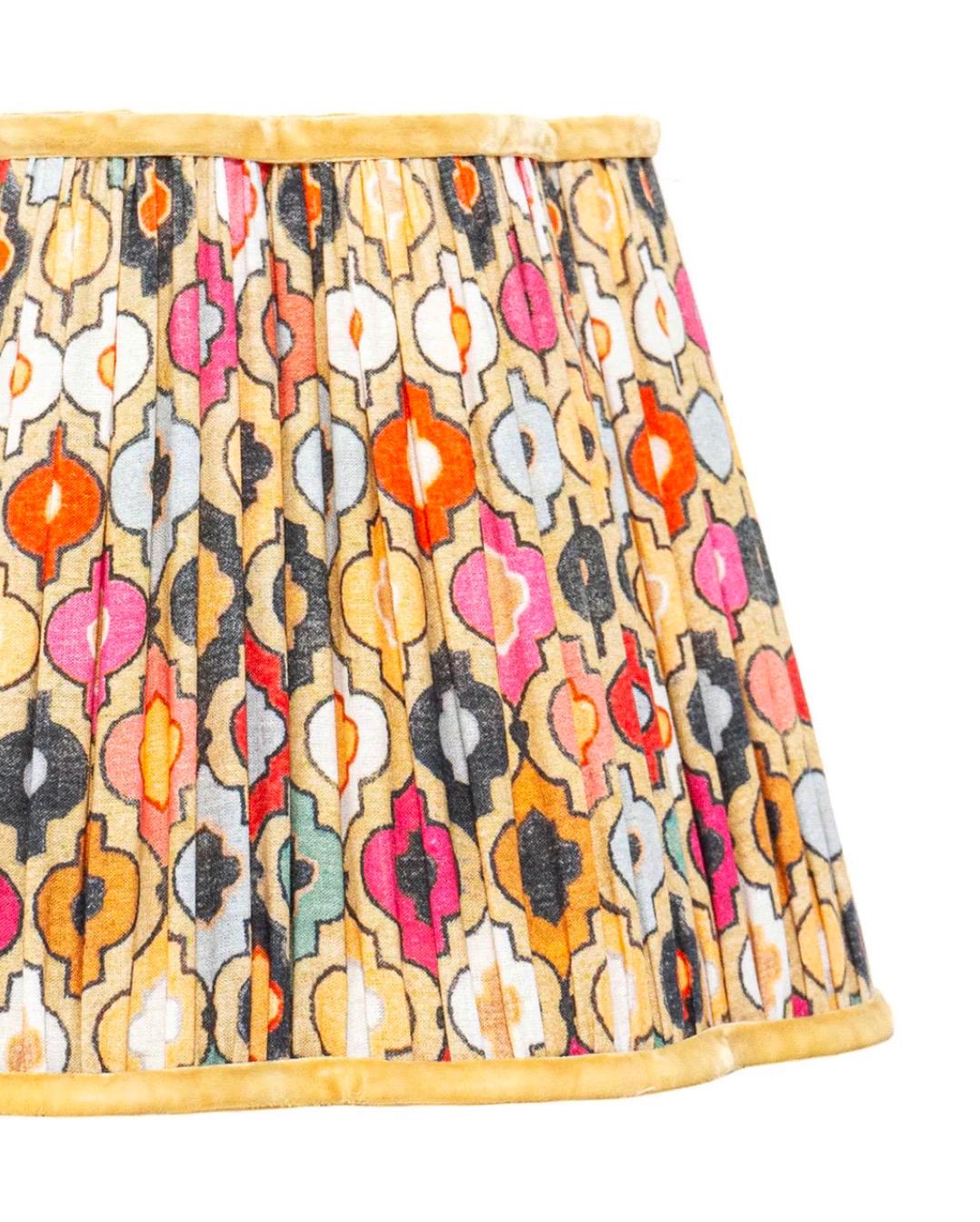 Riad~Handmade Block Printed Cotton Lampshade | Vintage Flair Australia