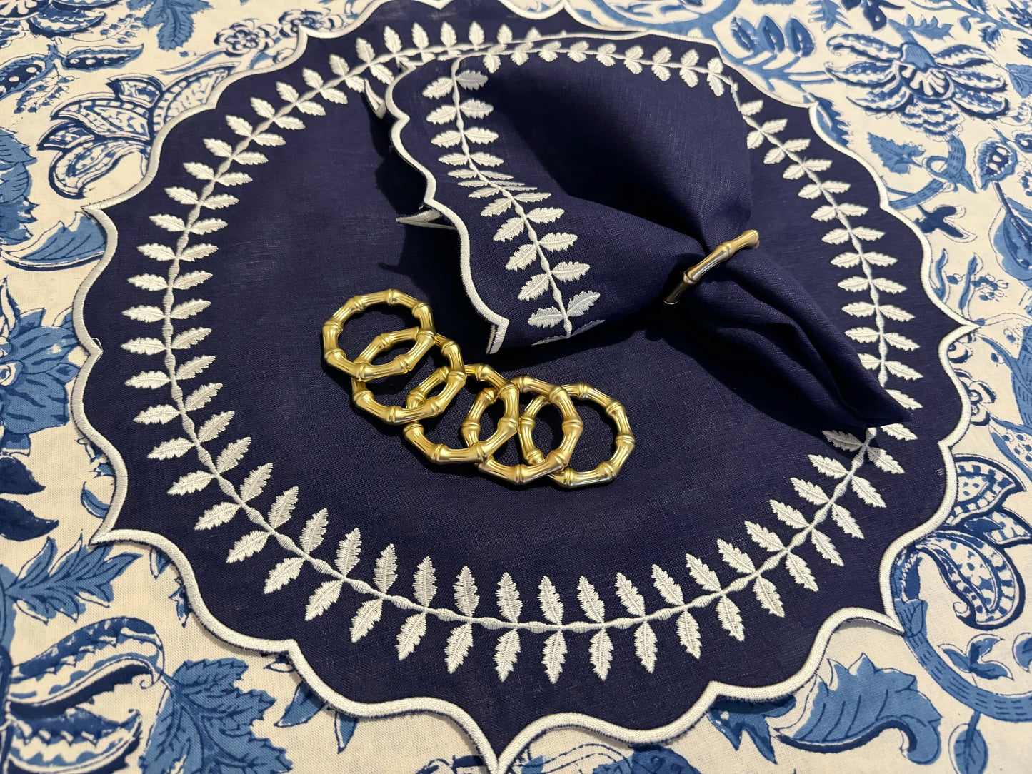 Golden Bamboo Napkin Ring