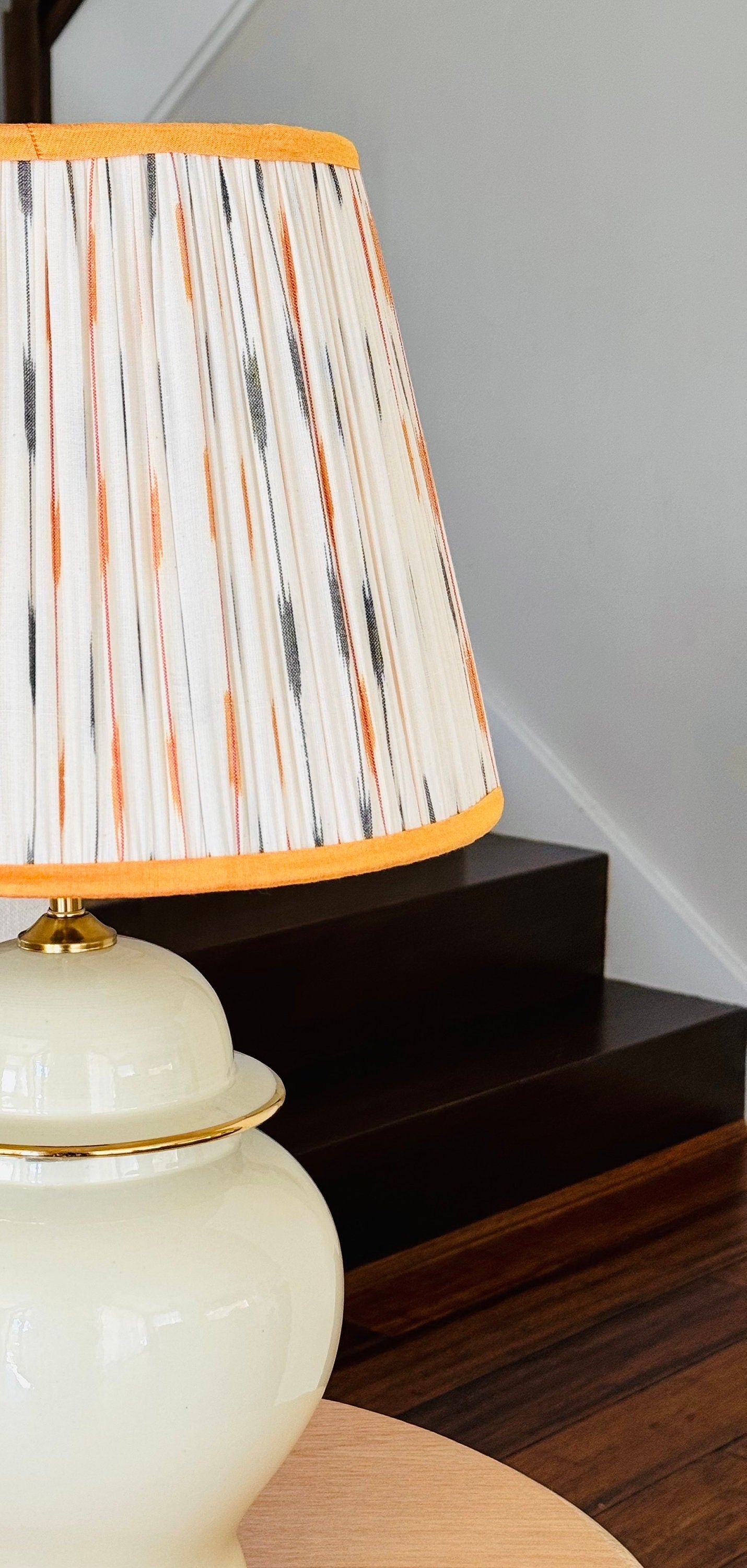 Soleil~ Handmade Ikat Cotton Lampshade | Vintage Flair Australia