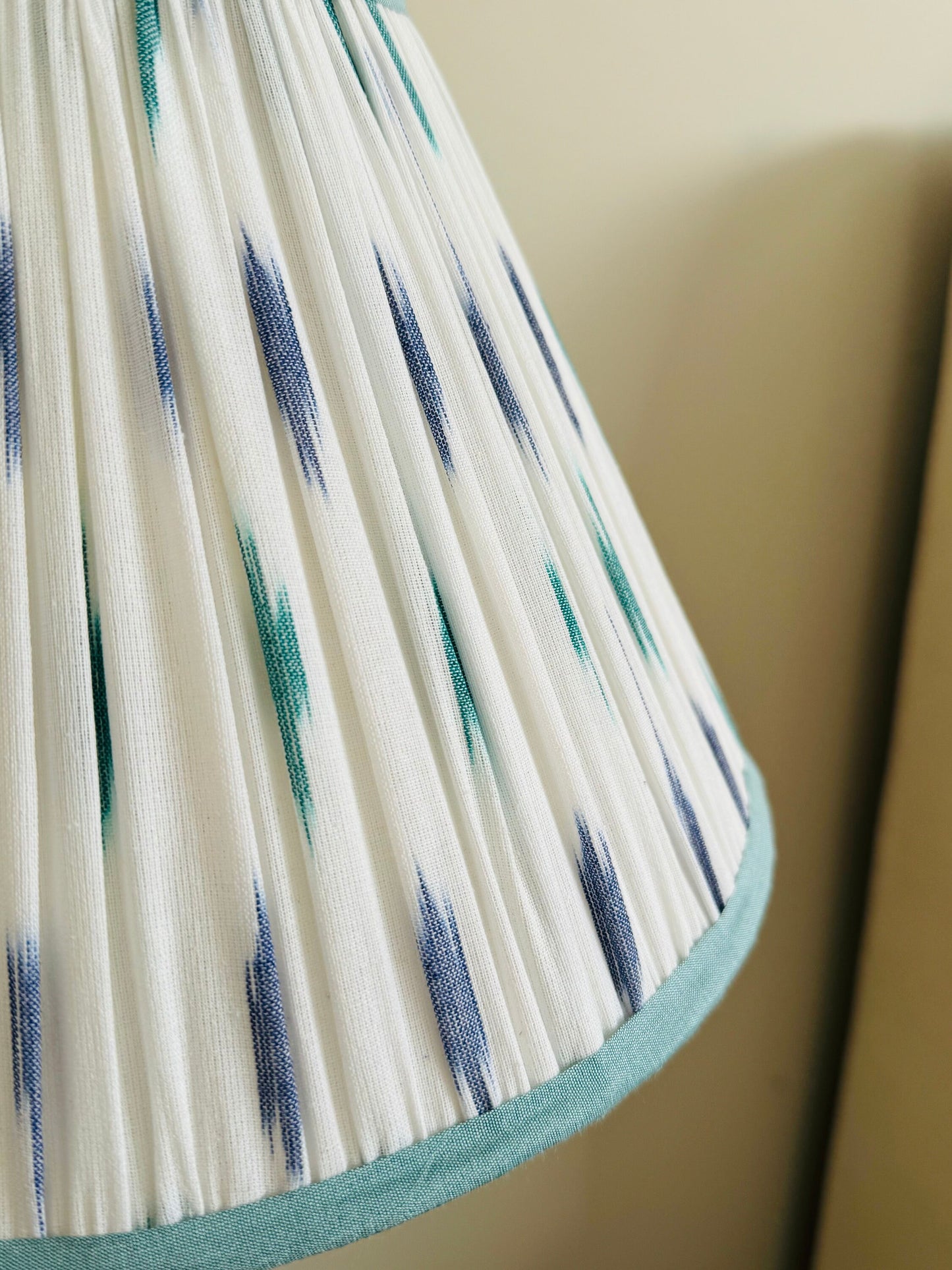 Azur ~Handmade Ikat Cotton Lampshade | Vintage Flair Australia
