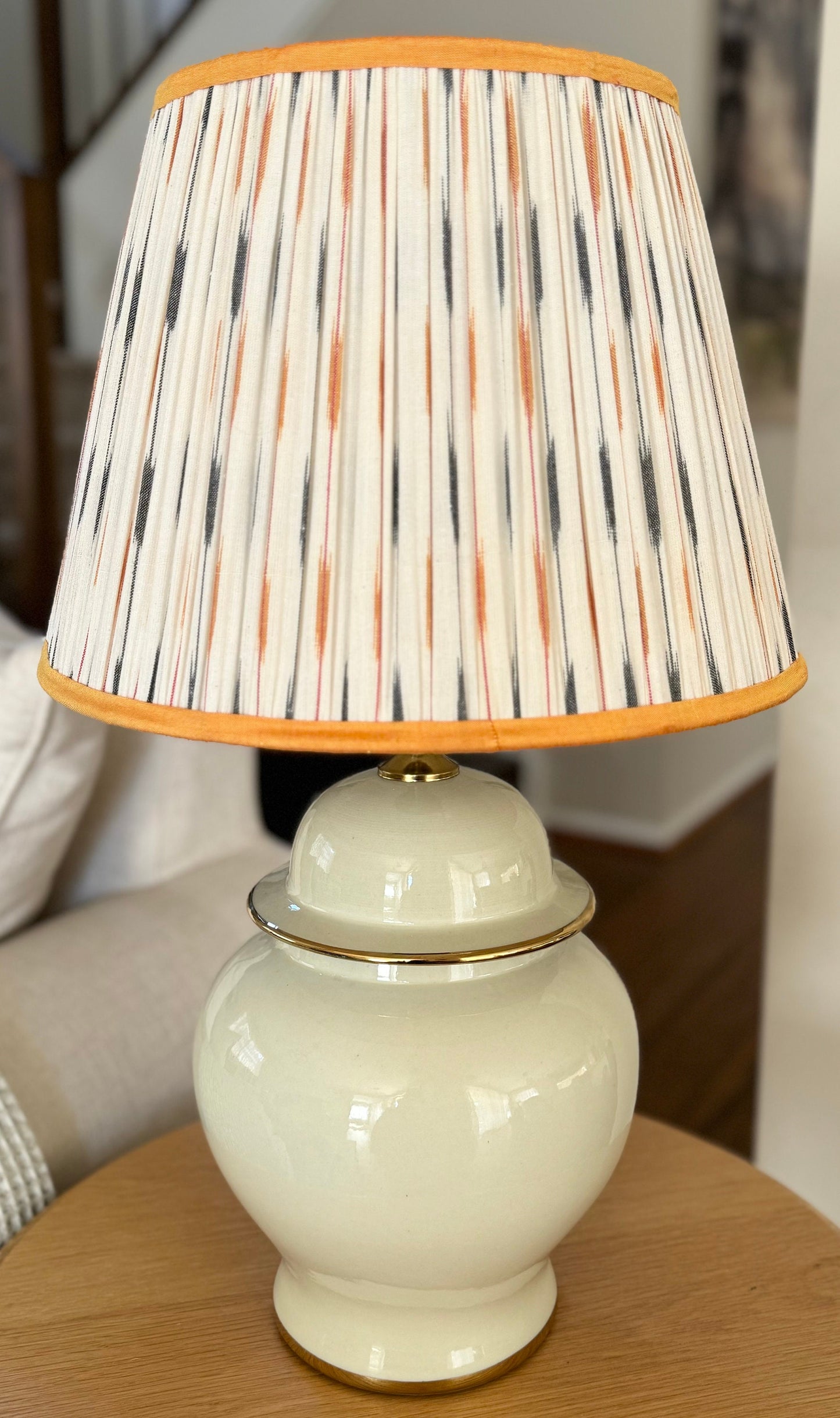 Soleil~ Handmade Ikat Cotton Lampshade | Vintage Flair Australia