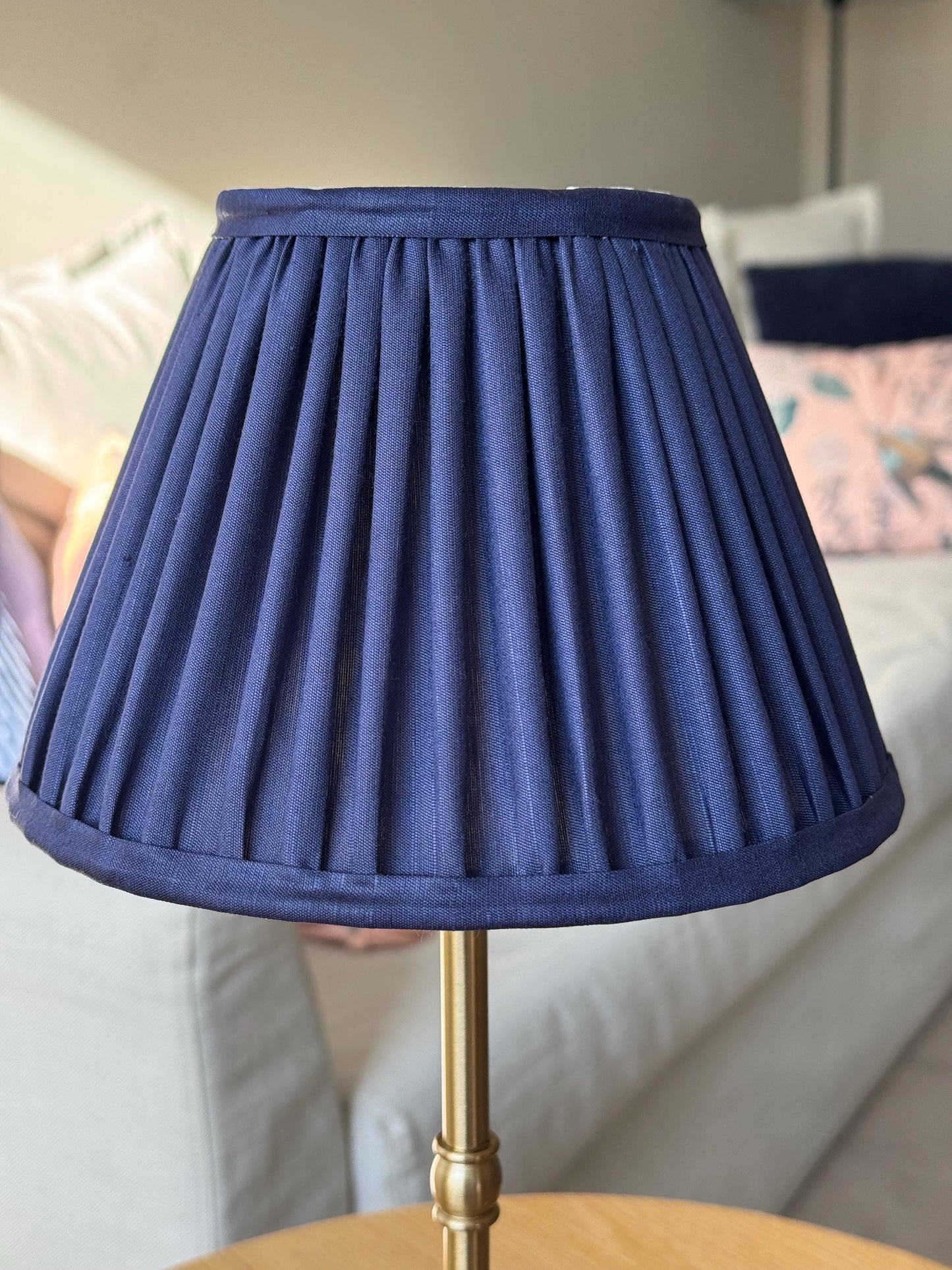 Maison Navy~Handmade Silk Lampshade | Vintage Flair Australia
